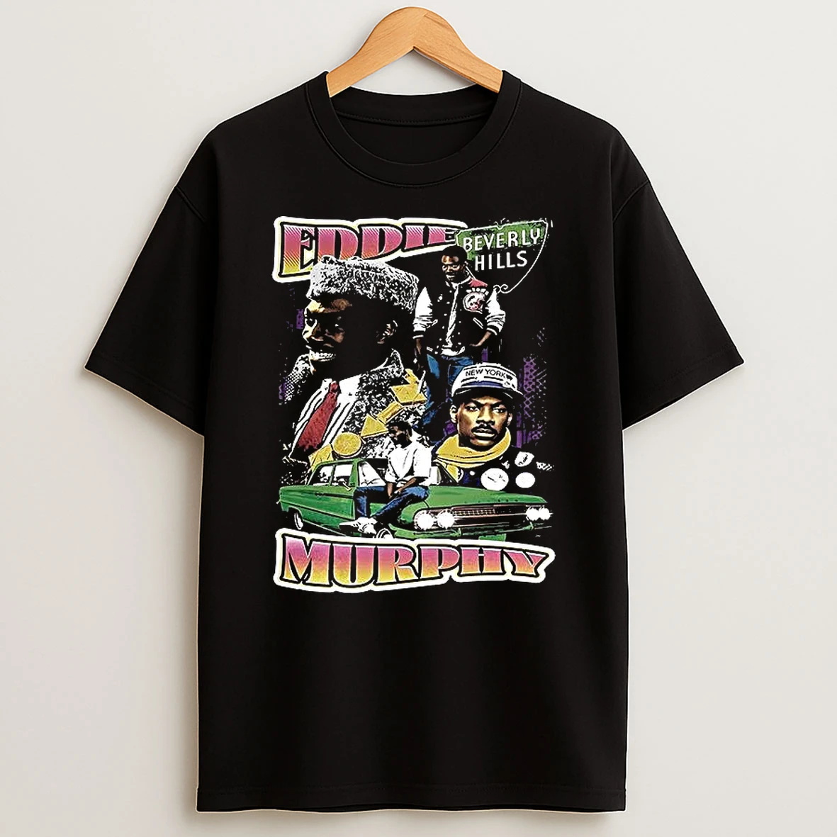 Eddie Murphy Comedian Beverly Hills Cop Collage Retro Shirts
