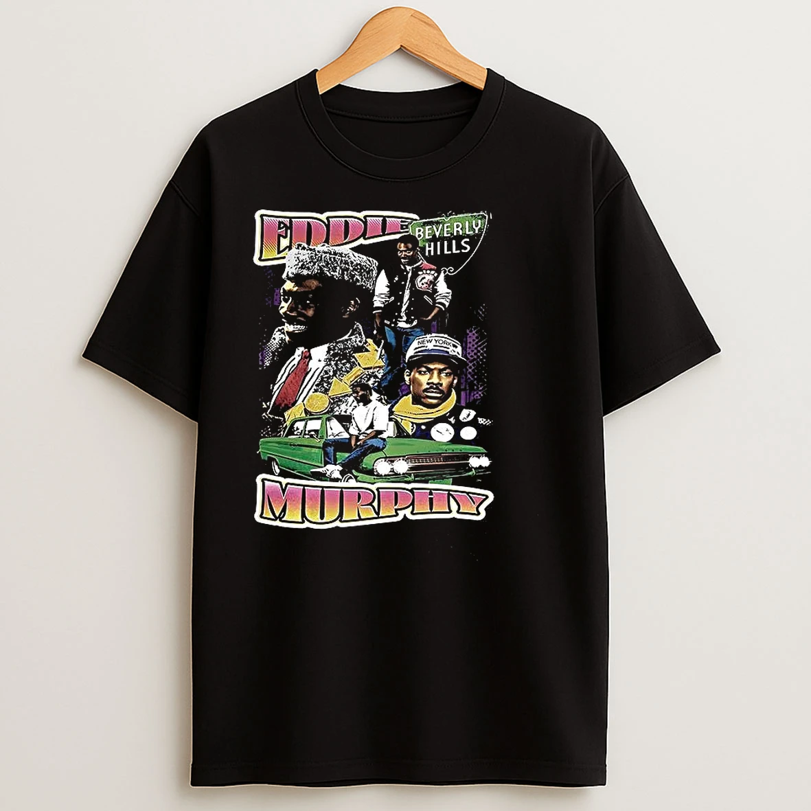 Eddie Murphy Comedian Beverly Hills Cop Collage Retro T Shirts