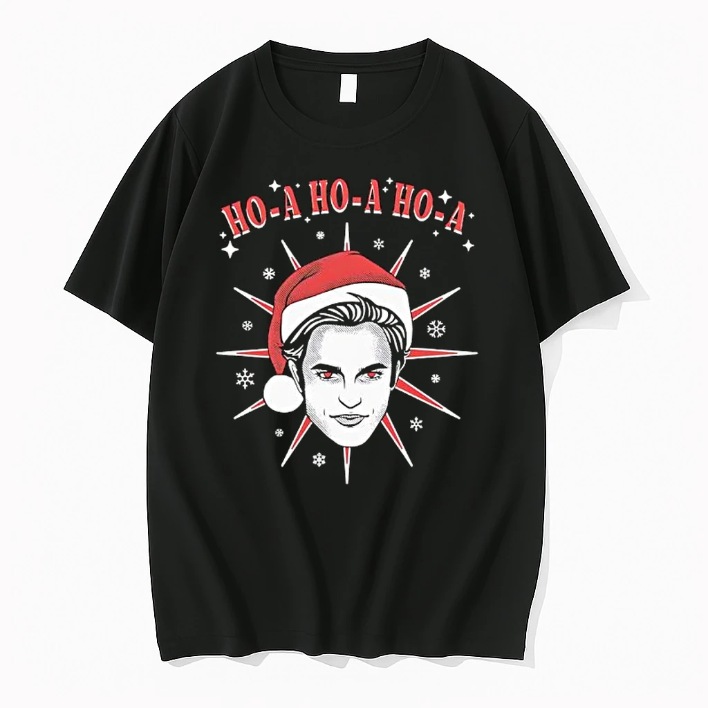 Edward Cullen Ho A Ho A Ho A Chrismas Santa Hat Shirts