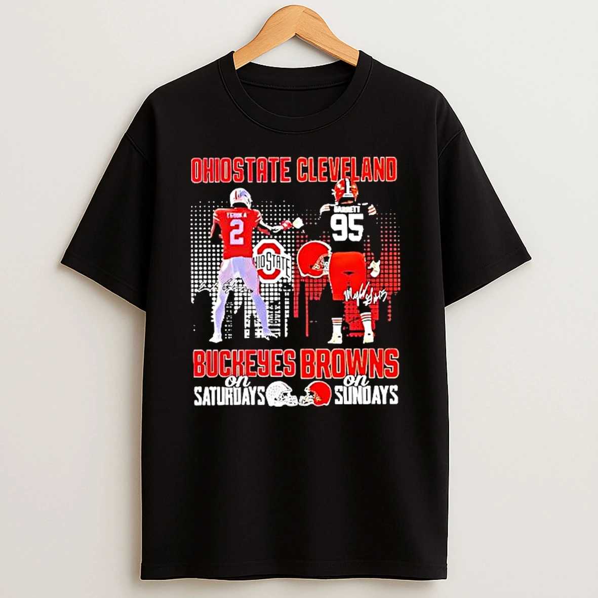 Egbuka Garrett Buckeyes On Saturday Browns On Sundays Shirts
