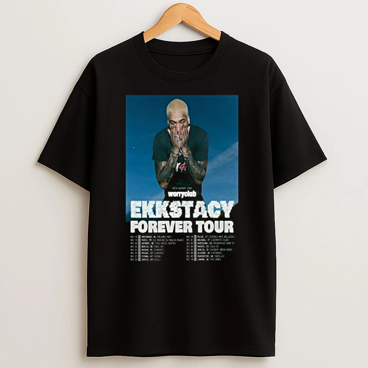 Ekkstacy Forever Europe Tour 2025 Shirts