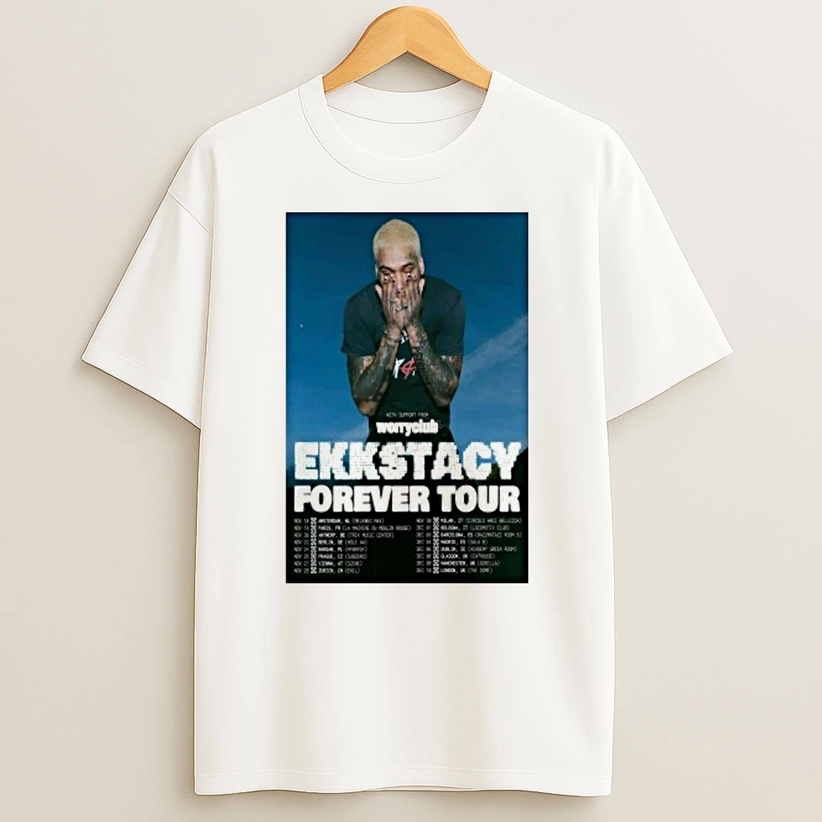Ekkstacy With Support From Forever Tour 2025 Shirts