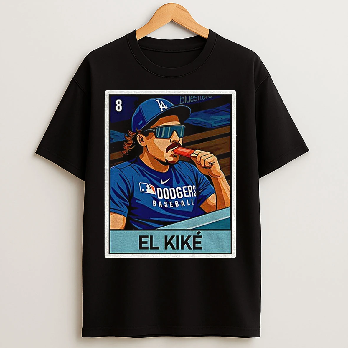El Kike Enrique Hernandez Eat Hot Dog Los Angeles Dodgers Mlb Baseball 2025 Card T Shirts