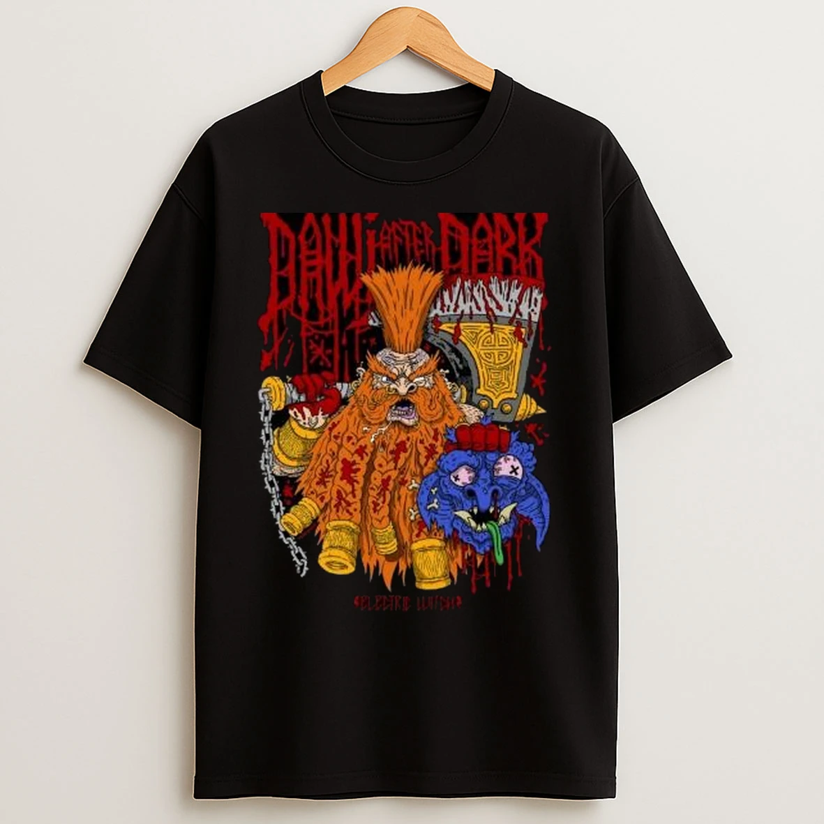 Electric Dawi After Dark Circle Black T Shirts
