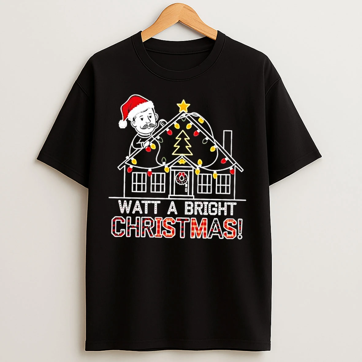 Electrician Watt A Bright Christmas House Lights T Shirts