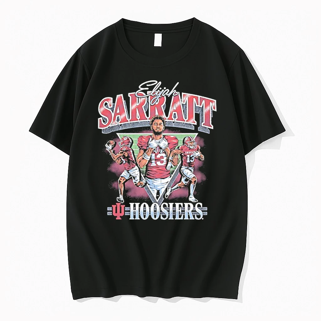 Elijah Sarratt 13 Indiana Hoosiers Football Player Graphic Shirts