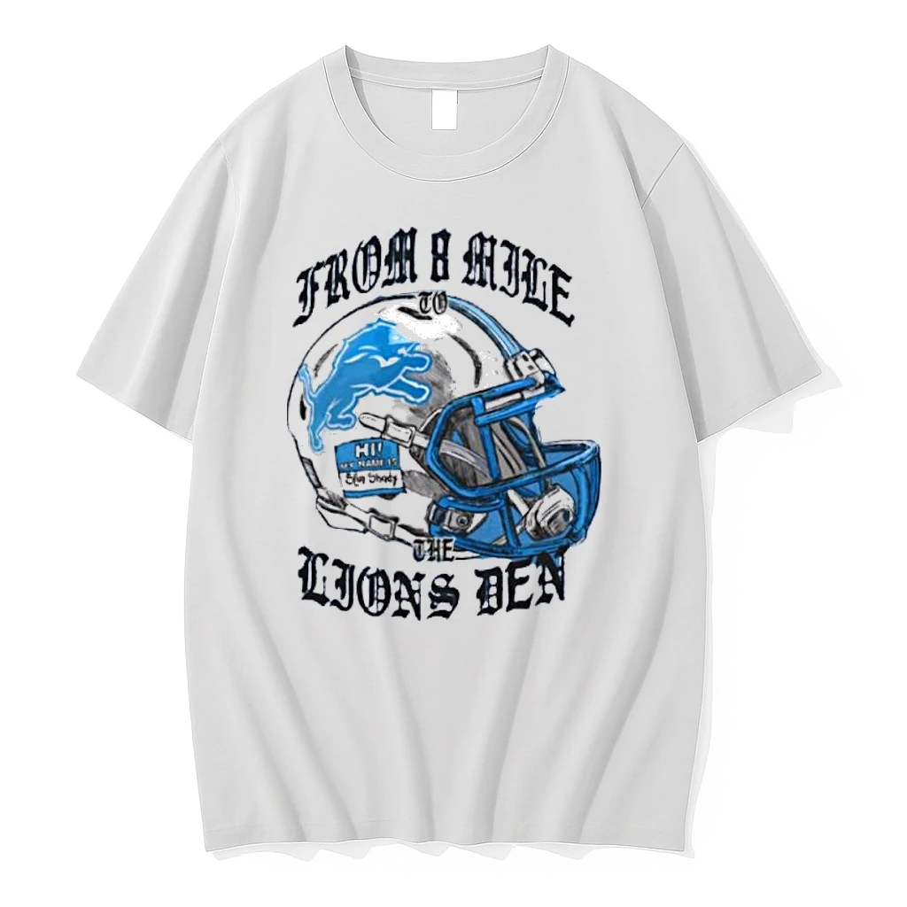 Eminem X Detroit Lions From 8 Mile To The Lions Den Shirts