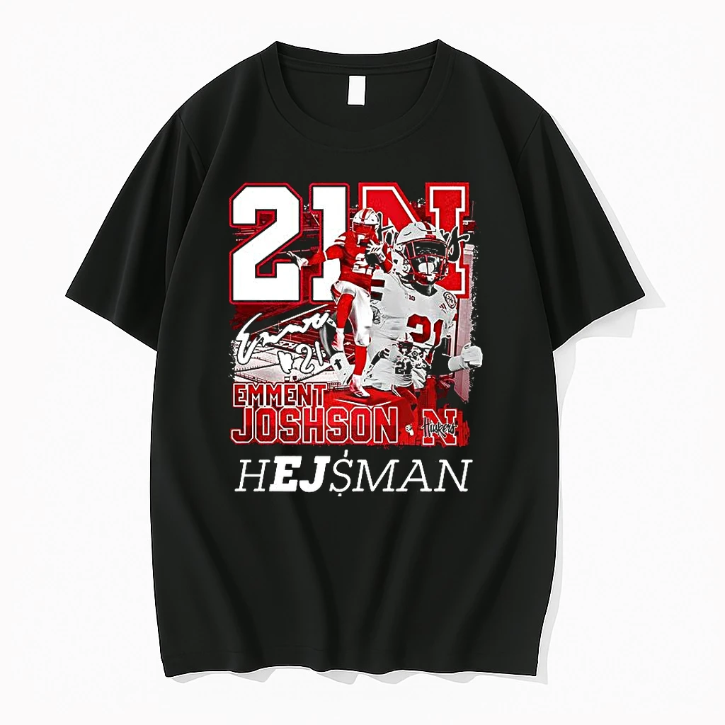 Emmett Johnson Nebraska Cornhuskers Football Heisman Shirts