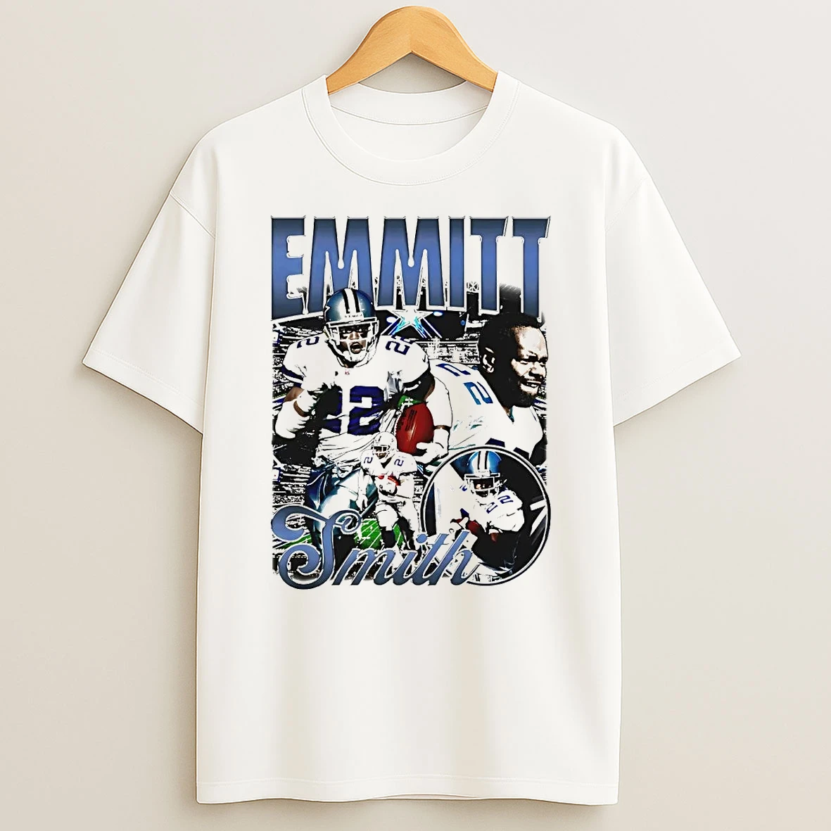 Emmitt Smith Picture Collage Dallas Cowboys Shirts