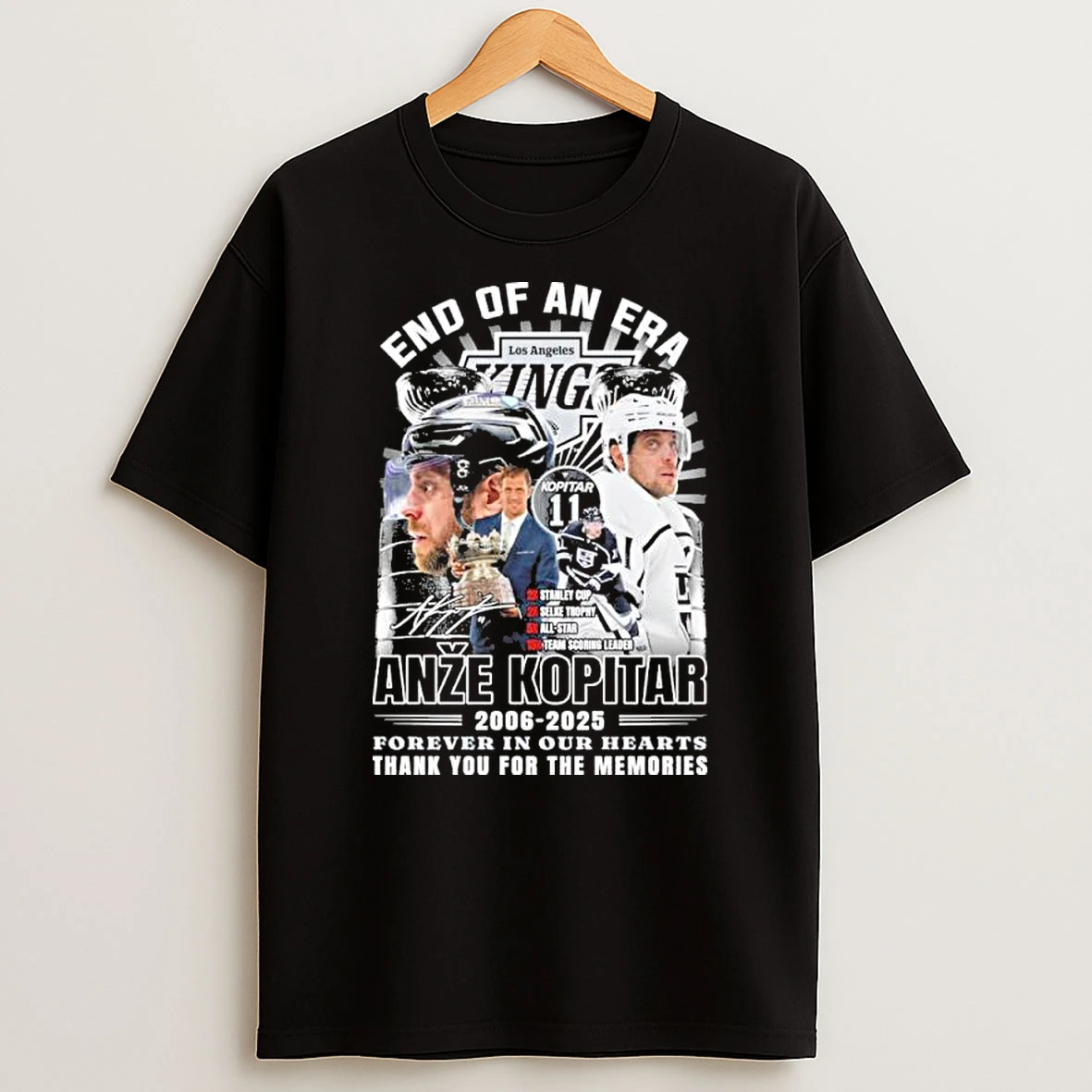 End Of An Era Anze Kopitar 2006 2025 Forever In Our Hearts Thank You For The Memories Shirts