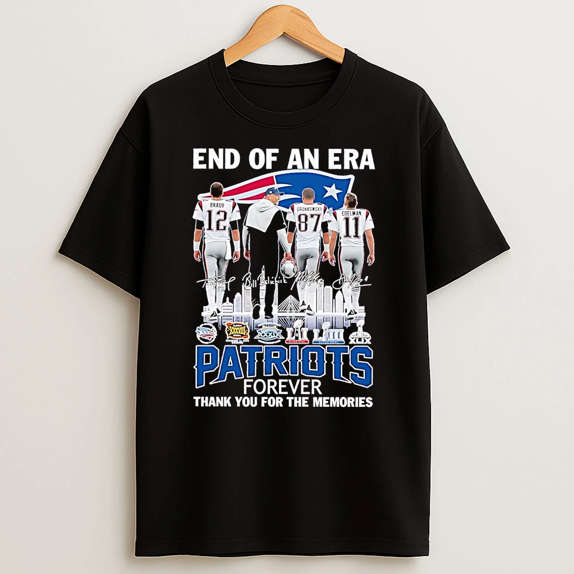 End Of An Era Patriots Forever Thank You For The Memories Shirts