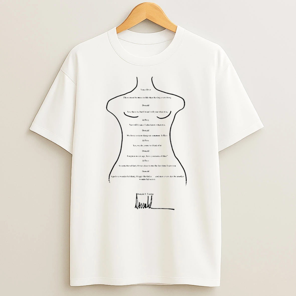 Epstein Trump Birthday Message Shirts