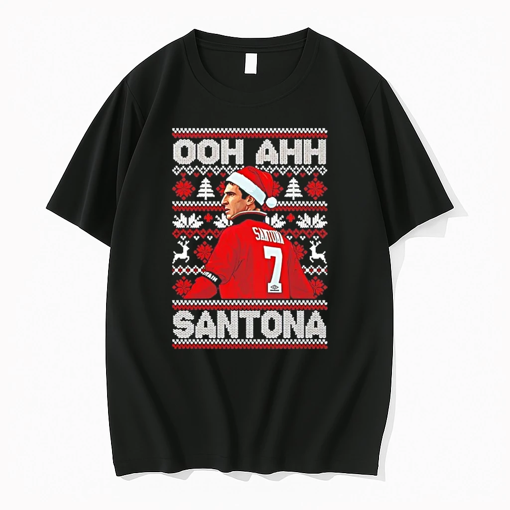 Eric Cantona Ooh Ahh Santona Ugly Christmas Shirts
