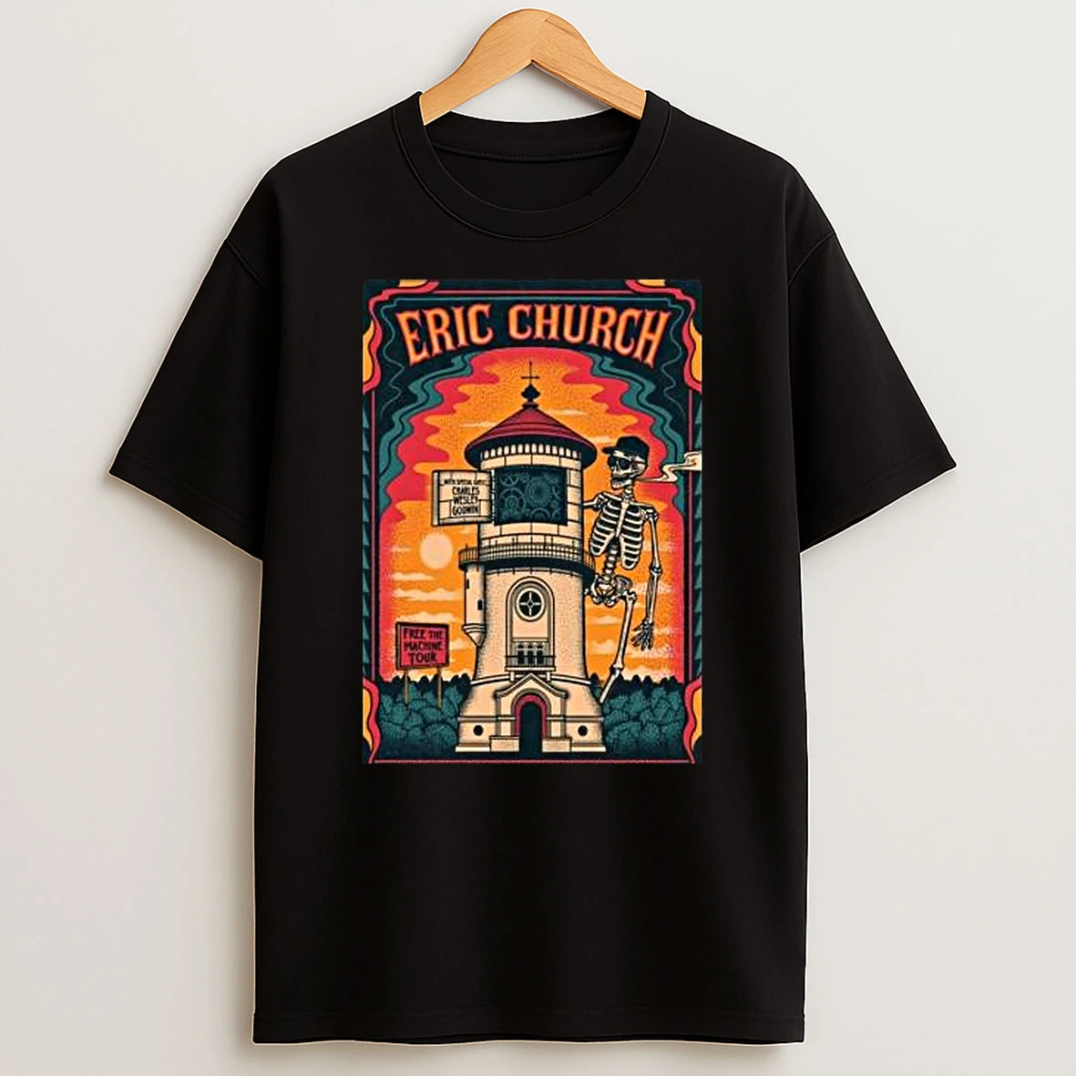 Eric Church Free The Machine Tour Save Mart Center Nov 14 2025 Shirts