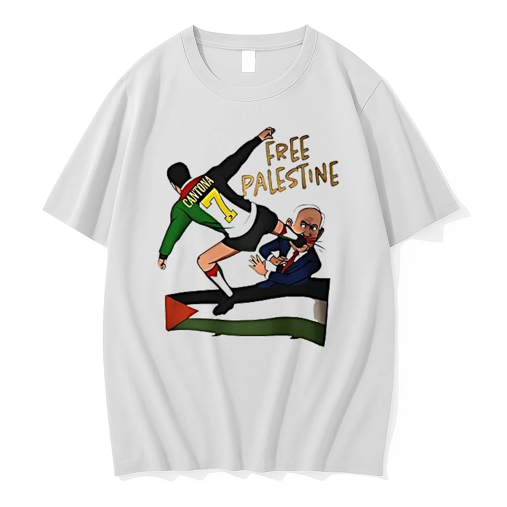 Eric Cantona 7 Free Palestine Flag Shirts