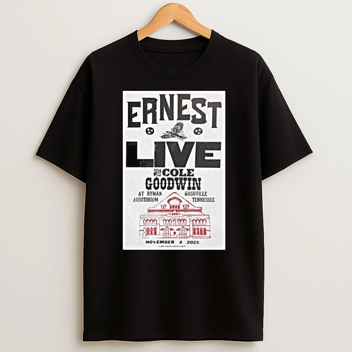 Ernest Ryman Auditorium Nashville Tn November 4 2025 Shirts