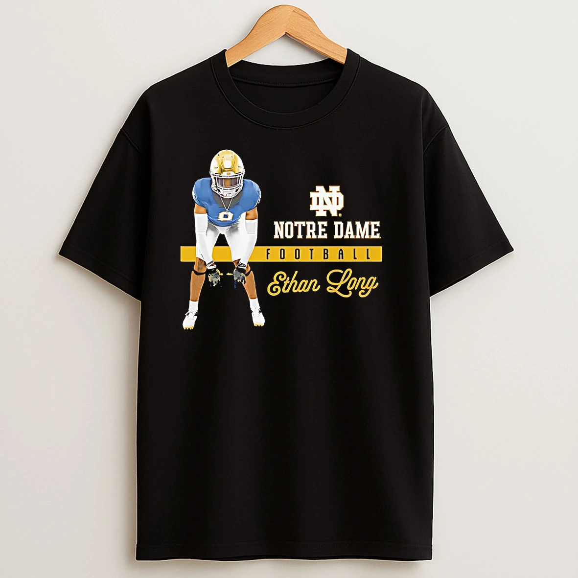 Ethan Long Cartoon Notre Dame Fighting Irish T Shirts