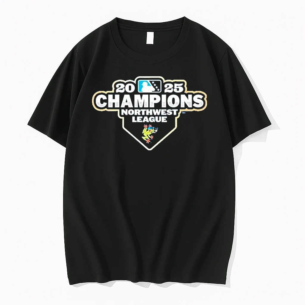 Everett Aquasox 2025 Northwest League Champions Logo Shirts