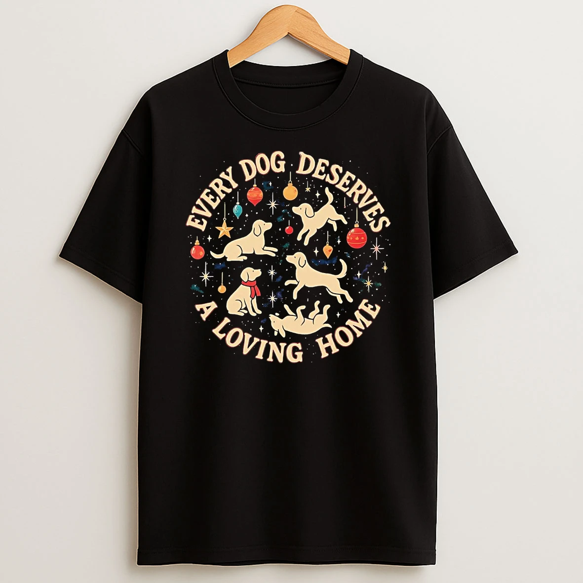 Every Dog Deserves A Loving Home Christmas Shirts
