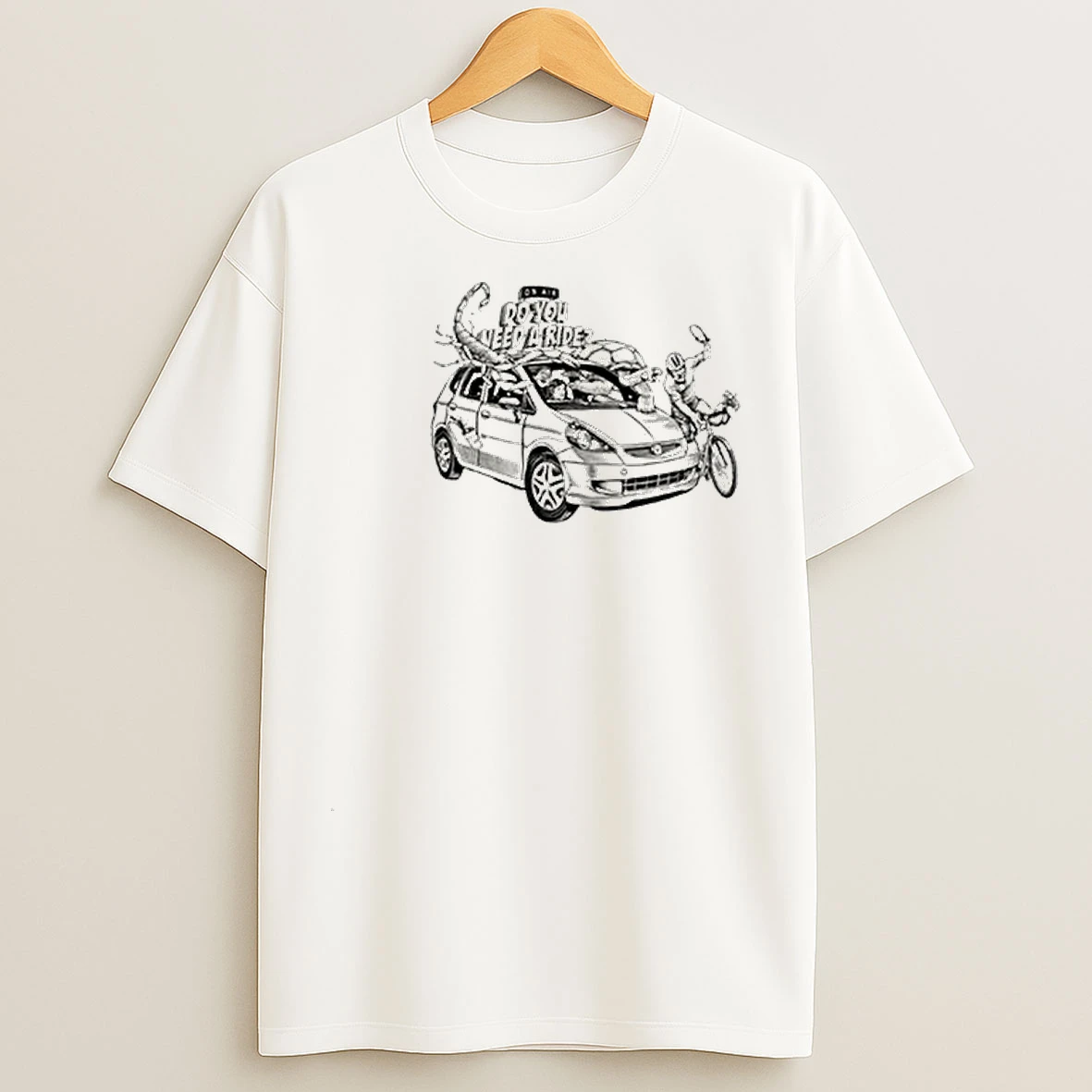 Exactly Right Do You Need A Ride Circle White T Shirts