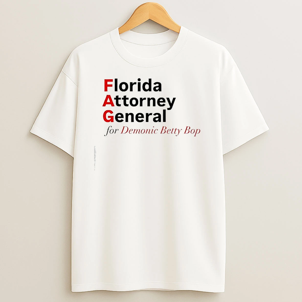 Fag Florida Attorney General For Demonic Betty Bop T Shirts
