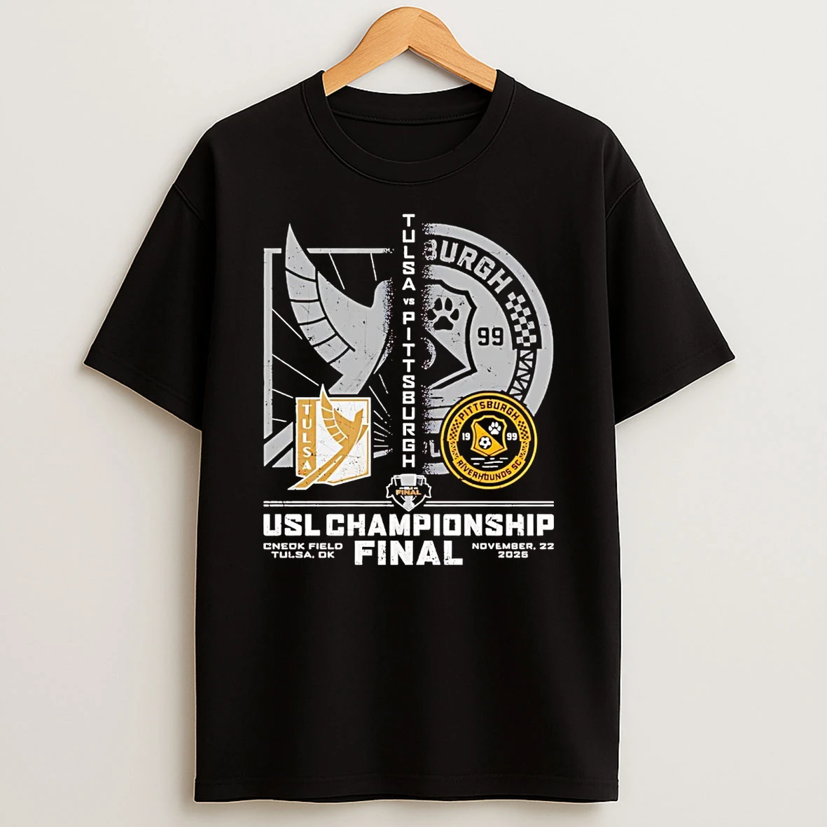 Fc Tulsa Vs Pittsburgh Riverhounds Sc 2025 Usl Championship Final Shirts