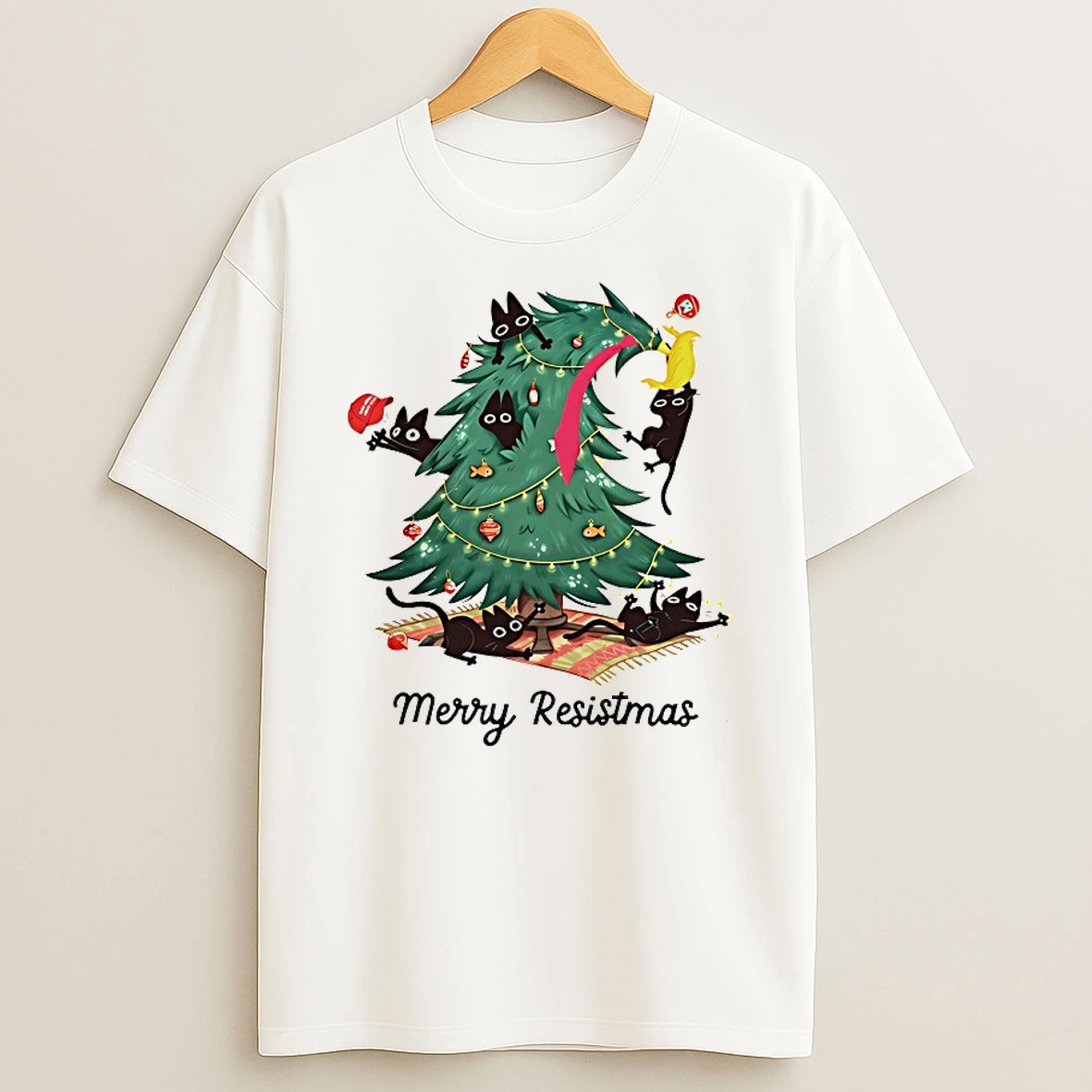 Fdt Christmas Cats Merry Resistmas Shirts