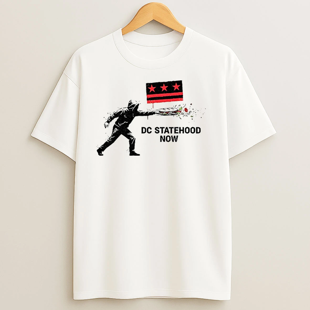 Free Dc Sandwich Guy Dc Statehood Now T Shirts