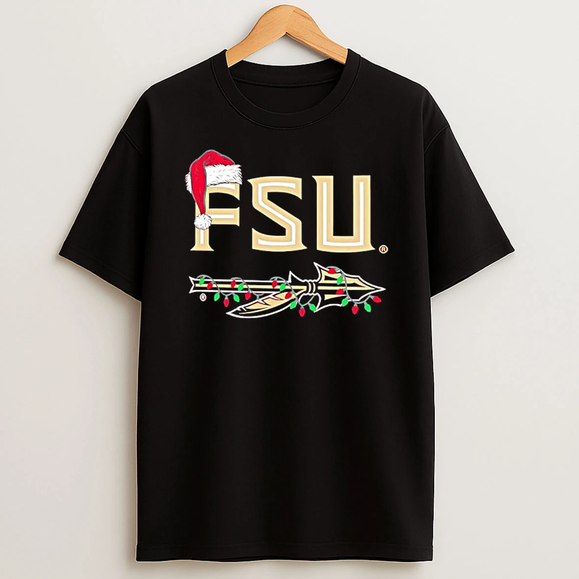 Fsu Florida State University Spear Christmas Lights Shirts