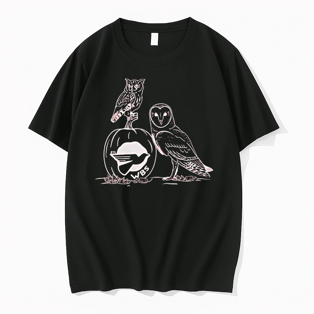 Fall Owls Obvious Stl Wbs Pumpkin Graphic Shirts