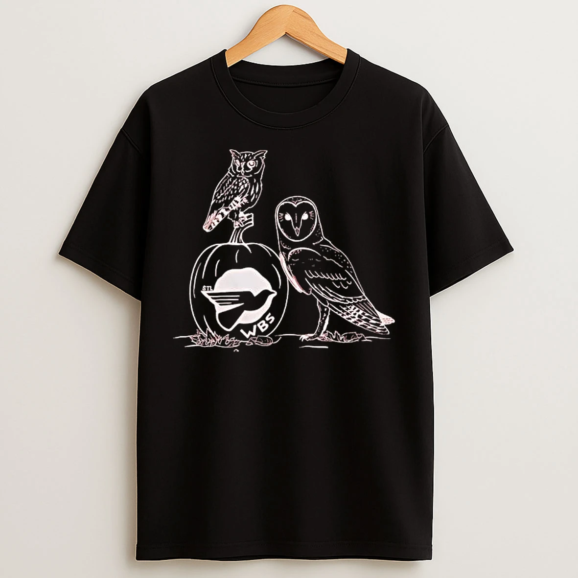 Fall Owls Obvious Stl Wbs Pumpkin Graphic T Shirts