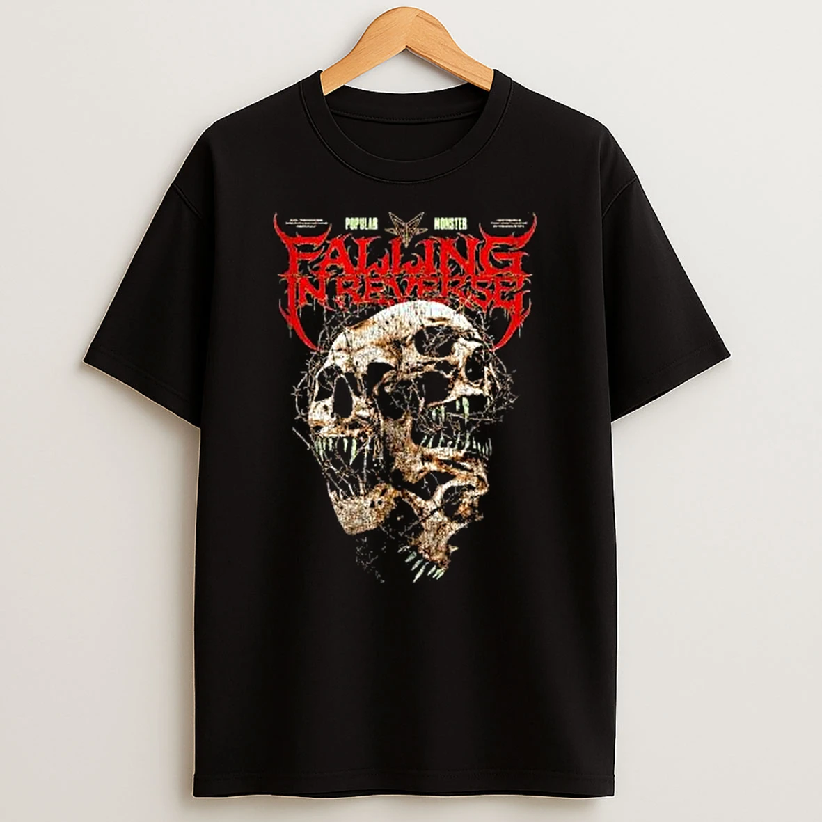 Falling In Reverse Triple Skull Shirts