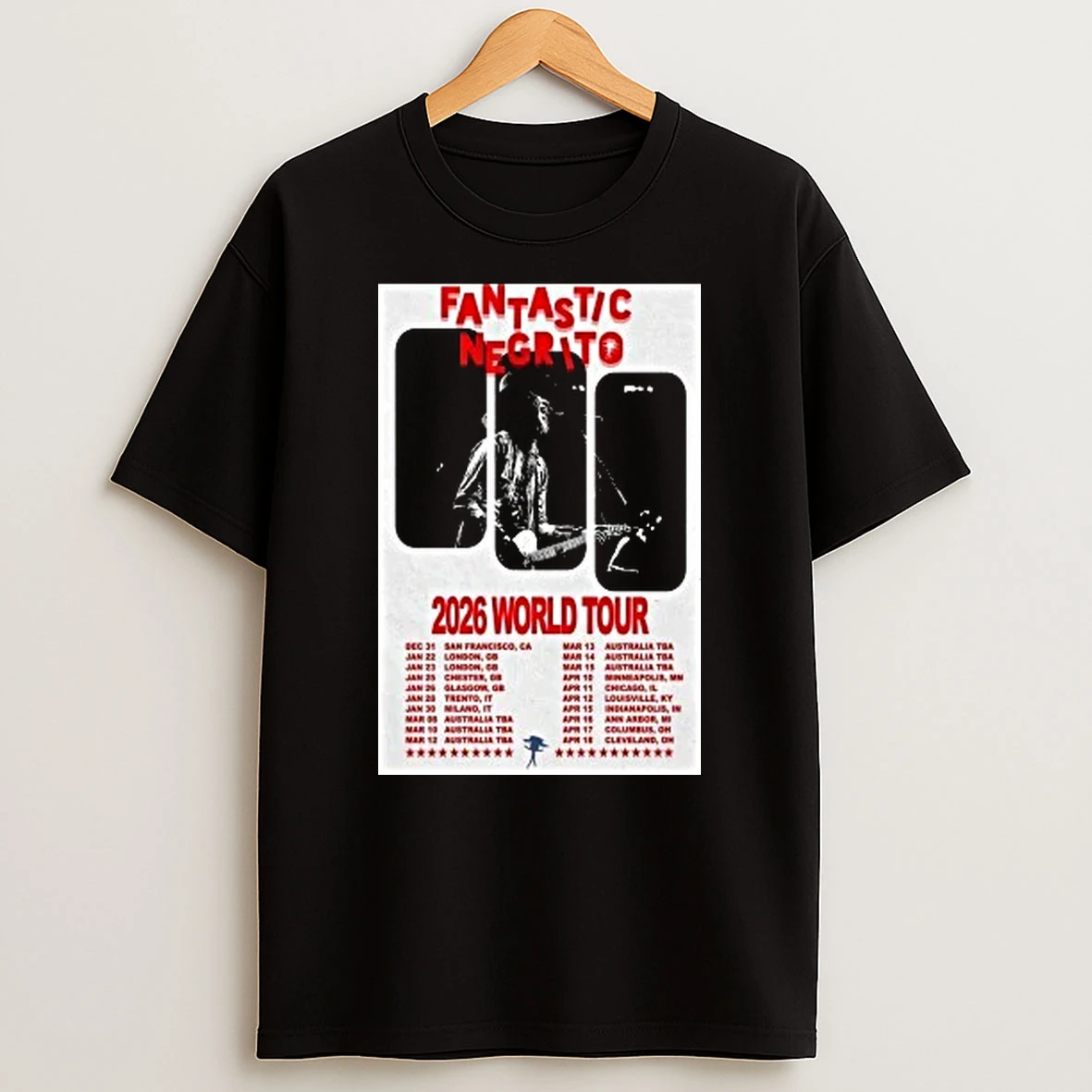 Fantastic Negrito 2026 World New Tour Shirts