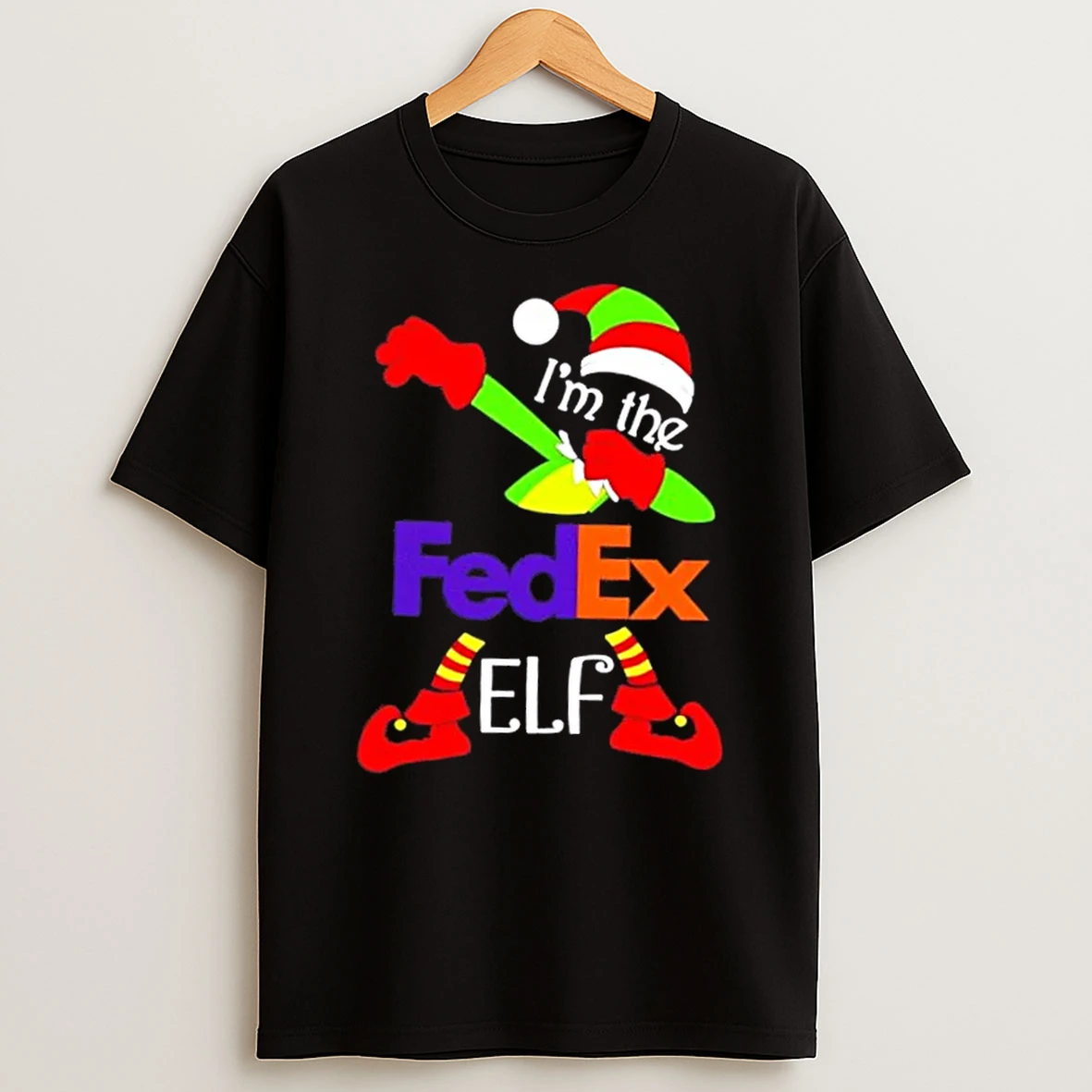 Fedex Im The Elf Dabbing Merry Christmas Shirts