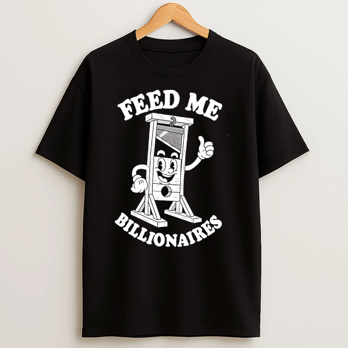 Feed Me Billionaires Guillotine Illustration Shirts