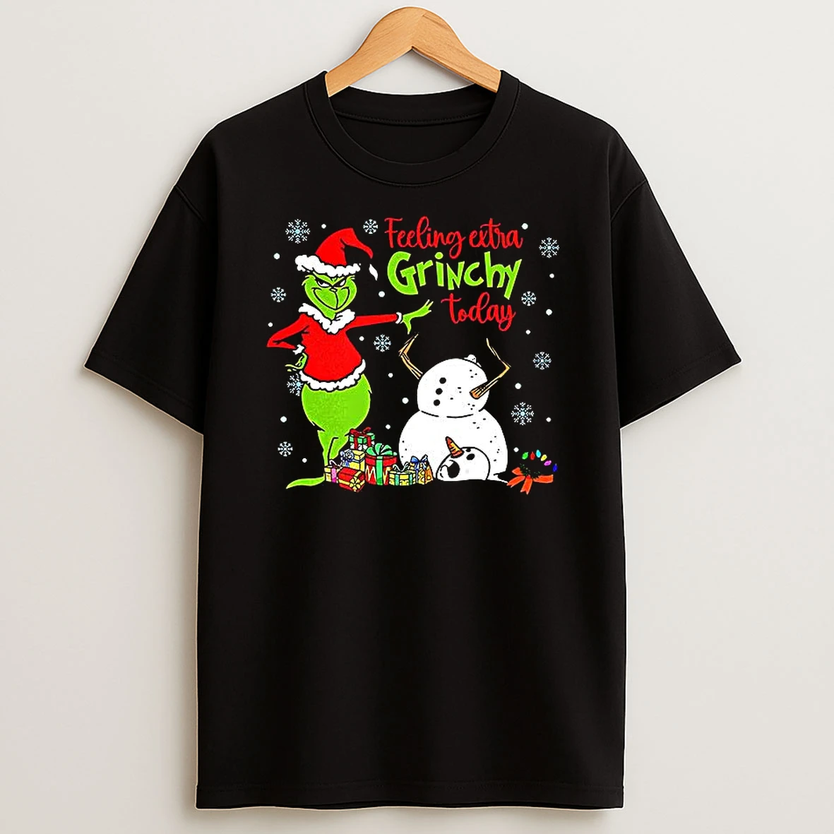 Feeling Extra Grinchy Today Merry Christmas Shirts