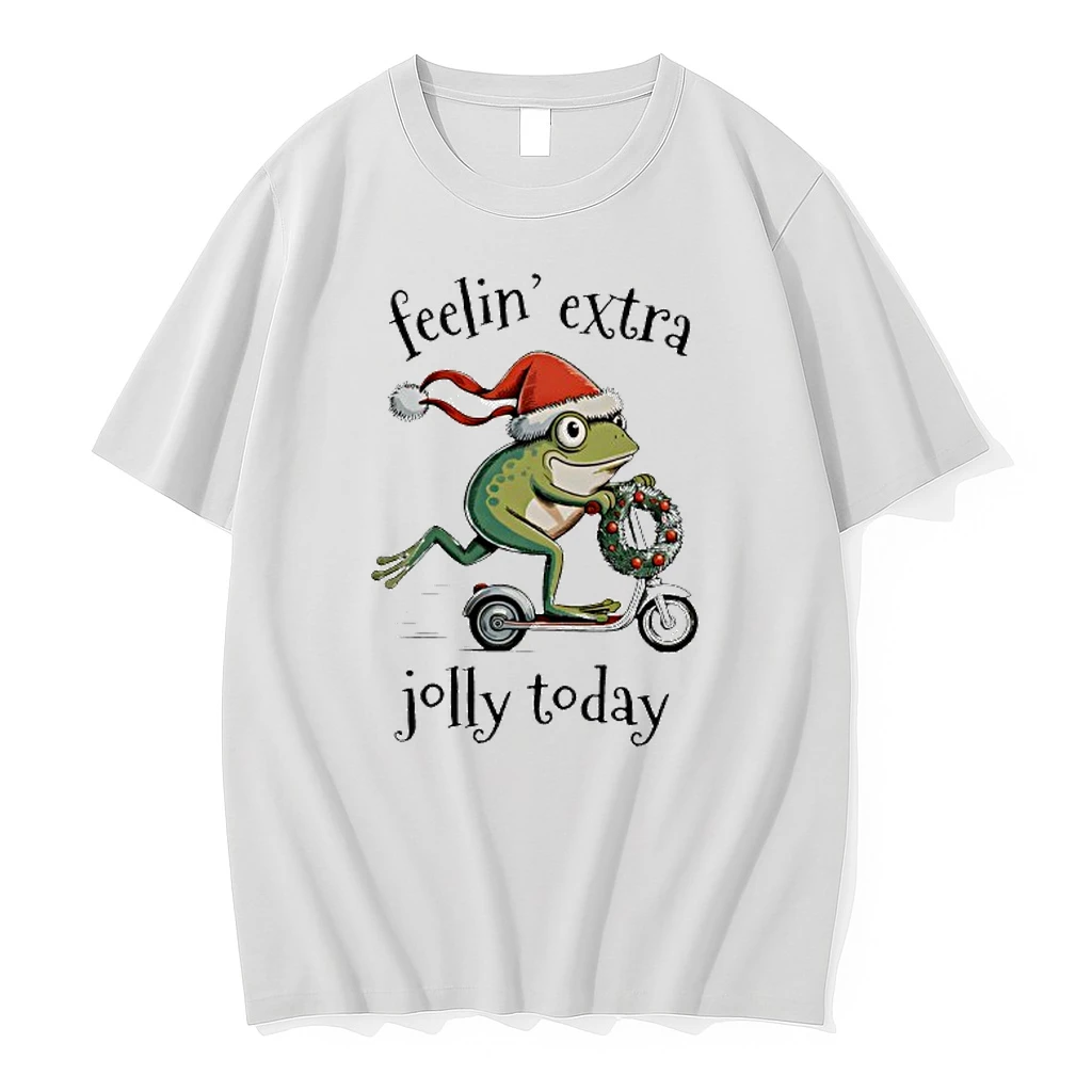 Feeling Extra Jolly Today Frog Christmas Shirts