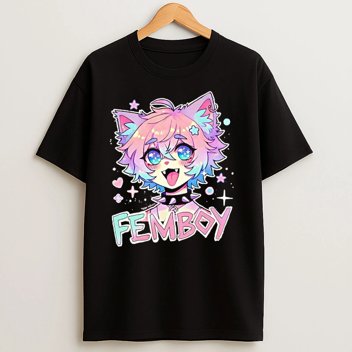 Femboys Vans Cat Graphic T Shirts