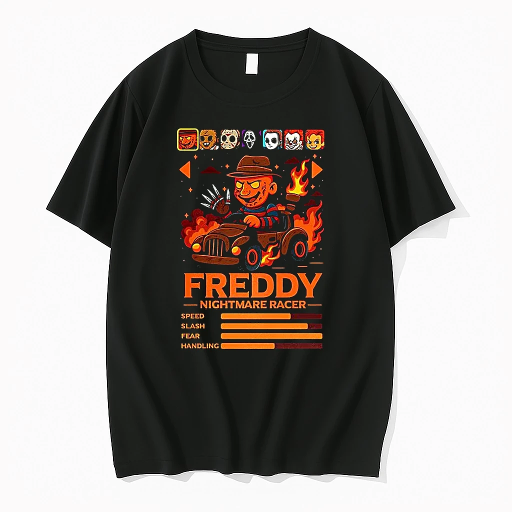 Fereddy Nightmare Racer Video Game Halloween Shirts