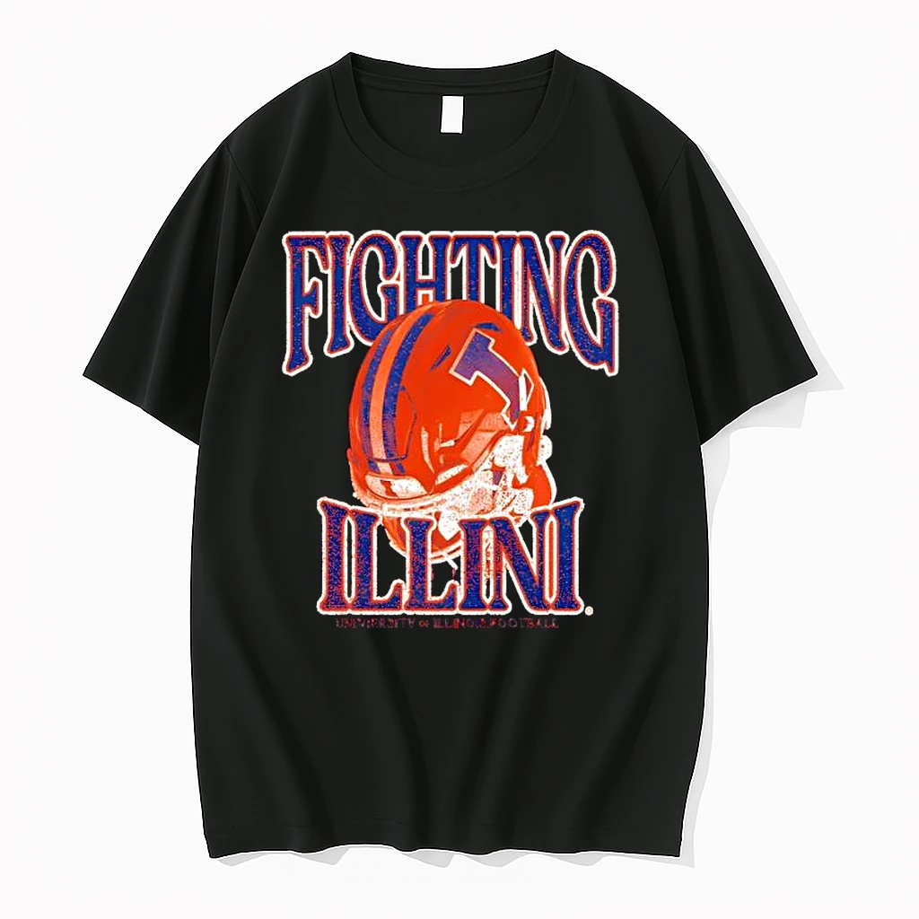 Fighting Illinois Football Helmet Shirts