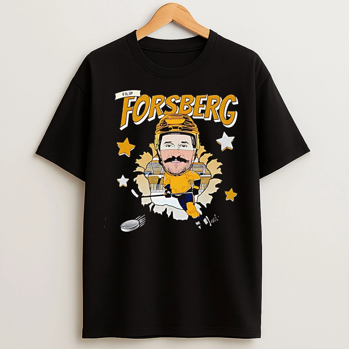 Filip Forsberg Caricature Nashville Predators T Shirts
