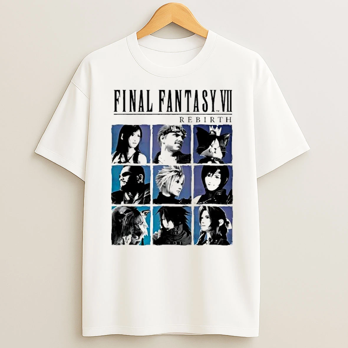 Final Fantasy Vii Rebirth Cast Art Games Graphic Shirts