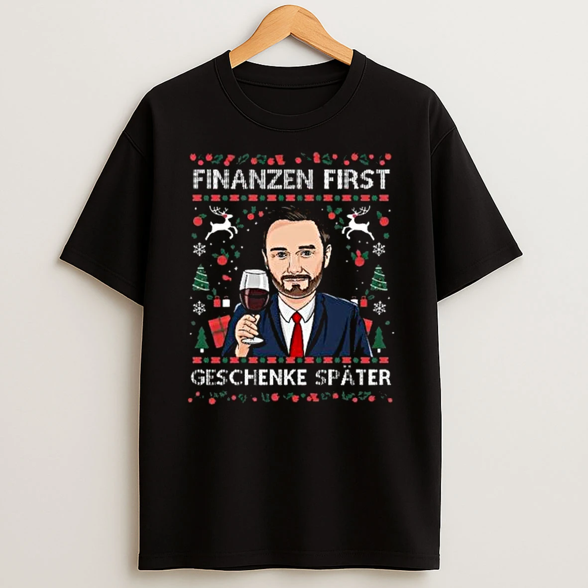 Finanzen First Geschenke Spater Ugly Christmas Shirts