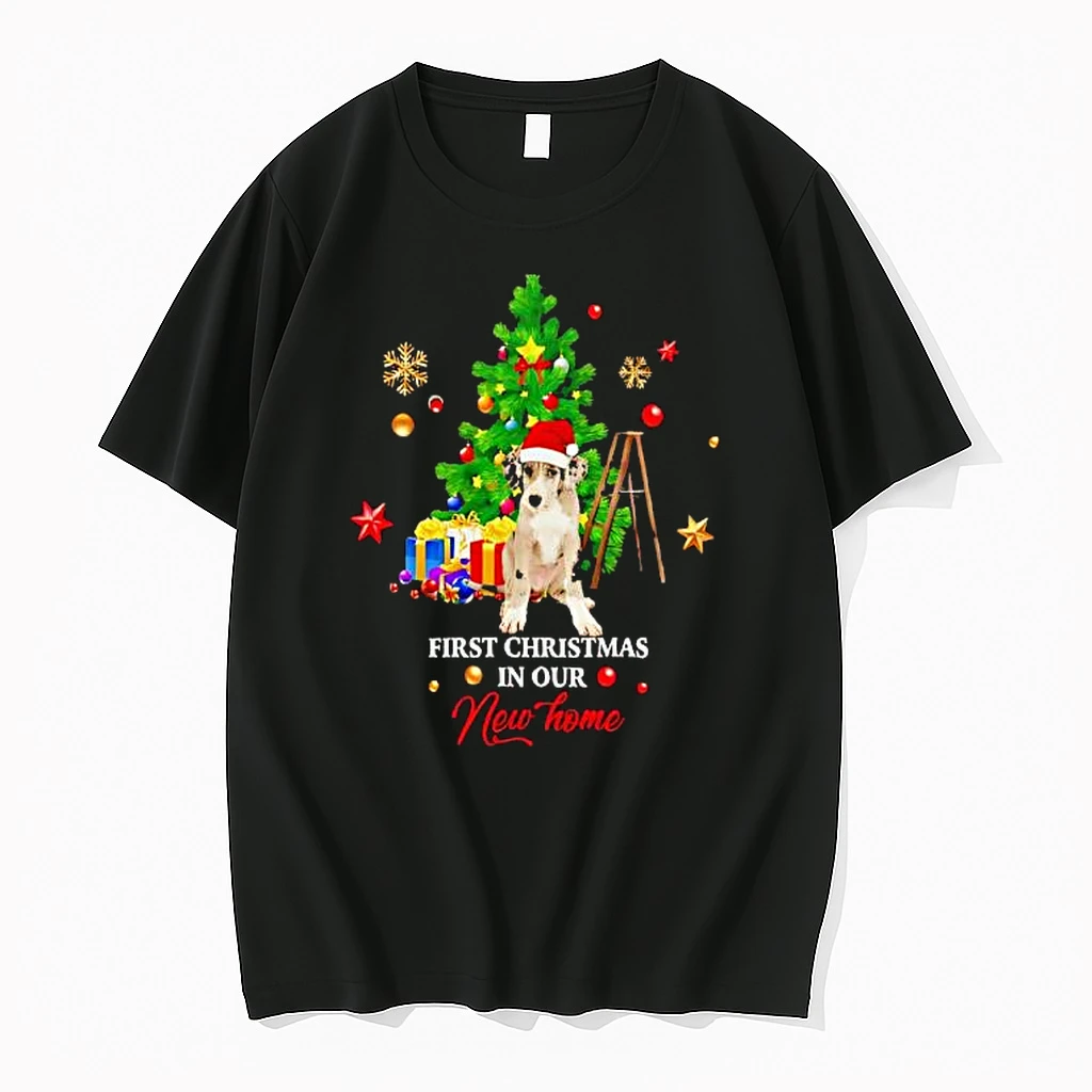 First Christmas In Our New Home Xmas Dalmatian Dog Shirts