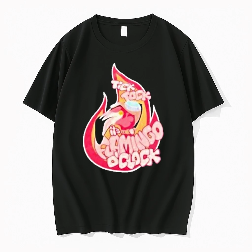 Flamingo Tick Tock Its Flamingo Oclock Shirts