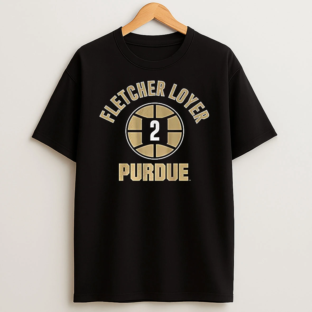 Fletcher Loyer Purdue Boilermakers Basketball Name Number 2 Ball Shirts
