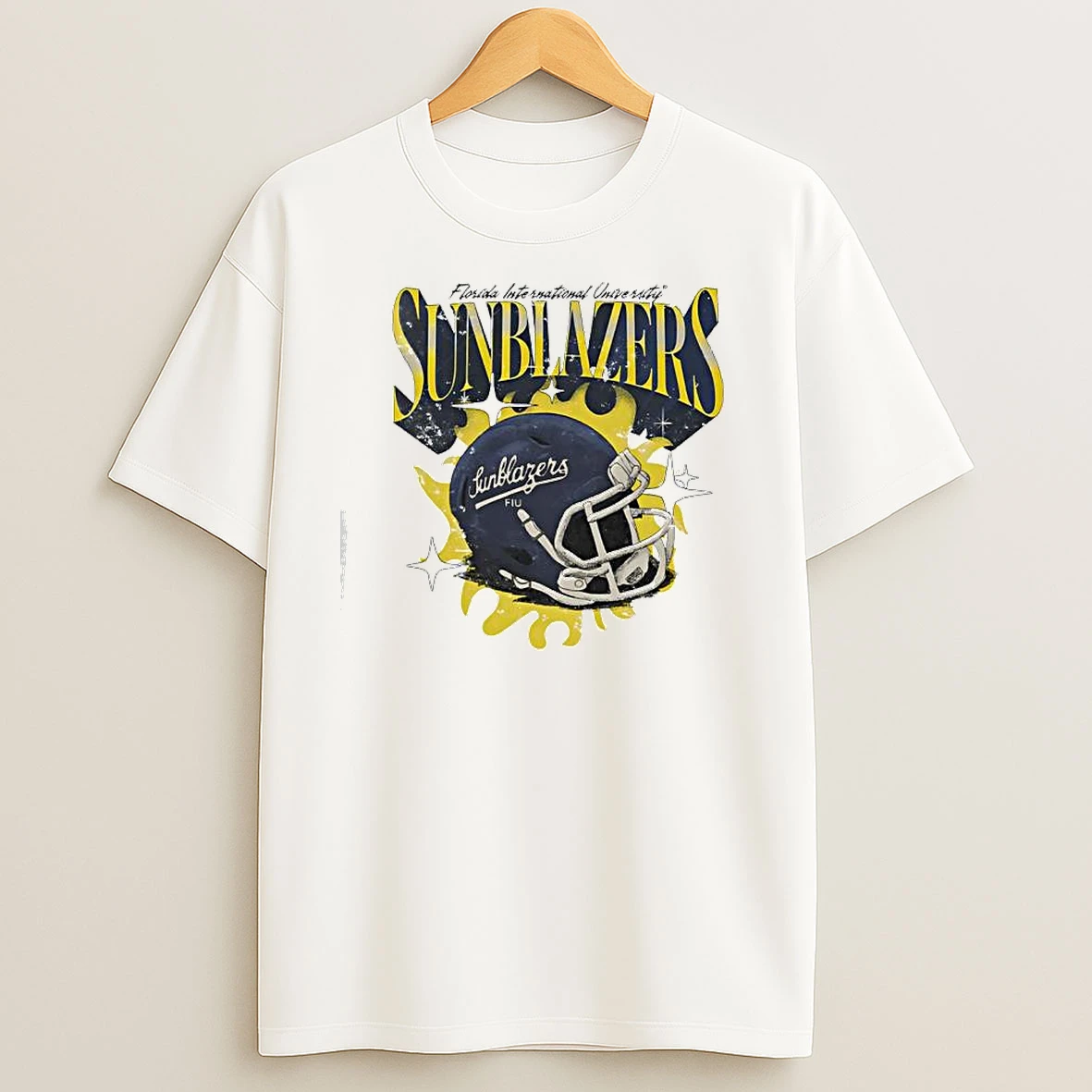 Florida International University Fiu Sunblazers Helmet T Shirts