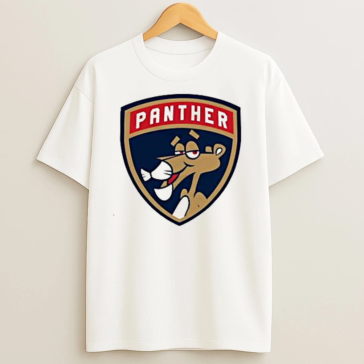 Florida Panthers Shield Pink Panther T Shirts