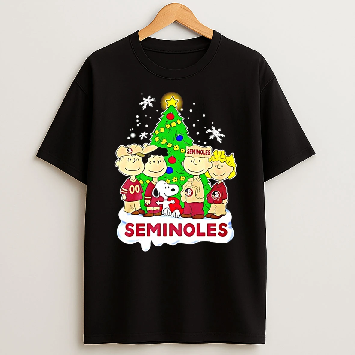 Florida State Seminoles Snoopy And The Peanuts Christmas 2025 Shirts