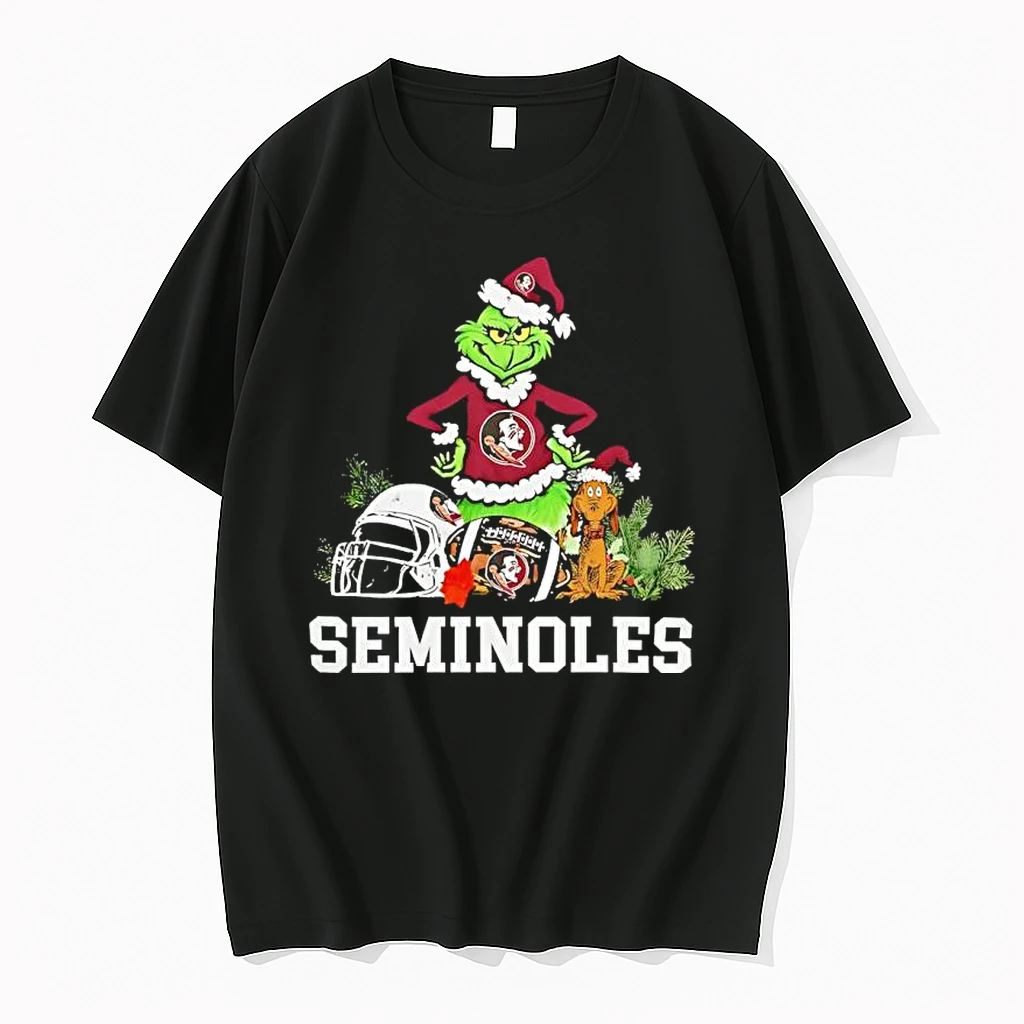 Florida State Seminoles The Grinch And Max Helmet Christmas 2025 Shirts